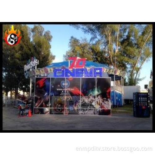 Outdoor 7d cinema equipment dynamic seats with Beautiful 7D